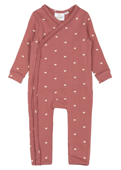 The New The New TNSBNova L_S Wrap Jumpsuit Withered Rose AOP