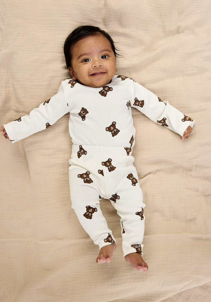 The New TNSBPaulo L_S Rib Tee Cloud Dancer AOP