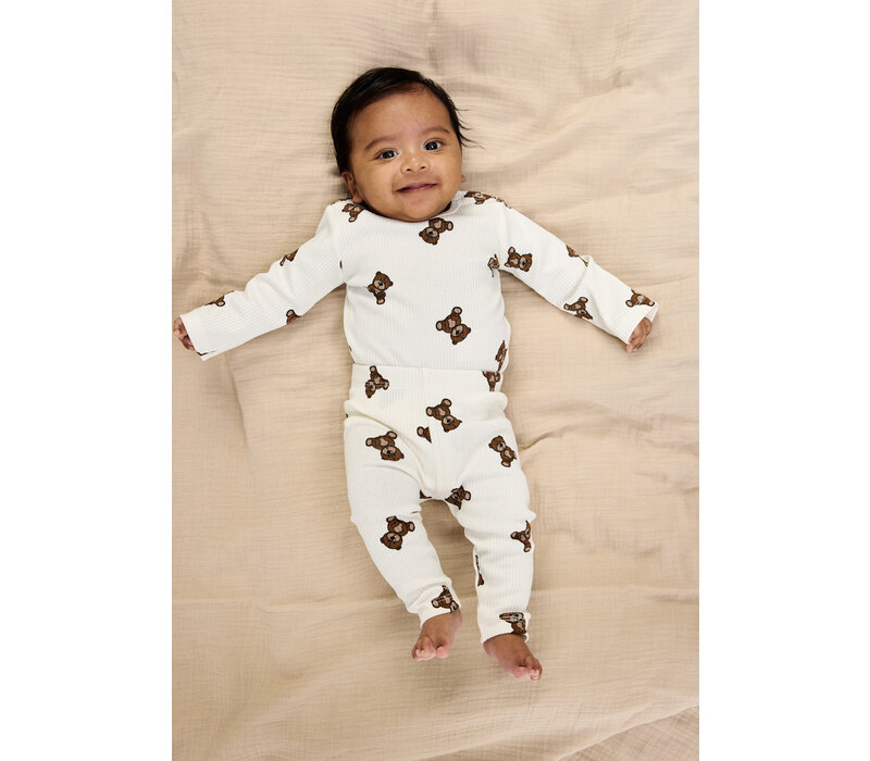 The New TNSBPaulo L_S Rib Tee Cloud Dancer AOP