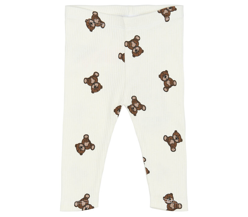 The New TNSBPaulo Rib Leggings Cloud Dancer AOP