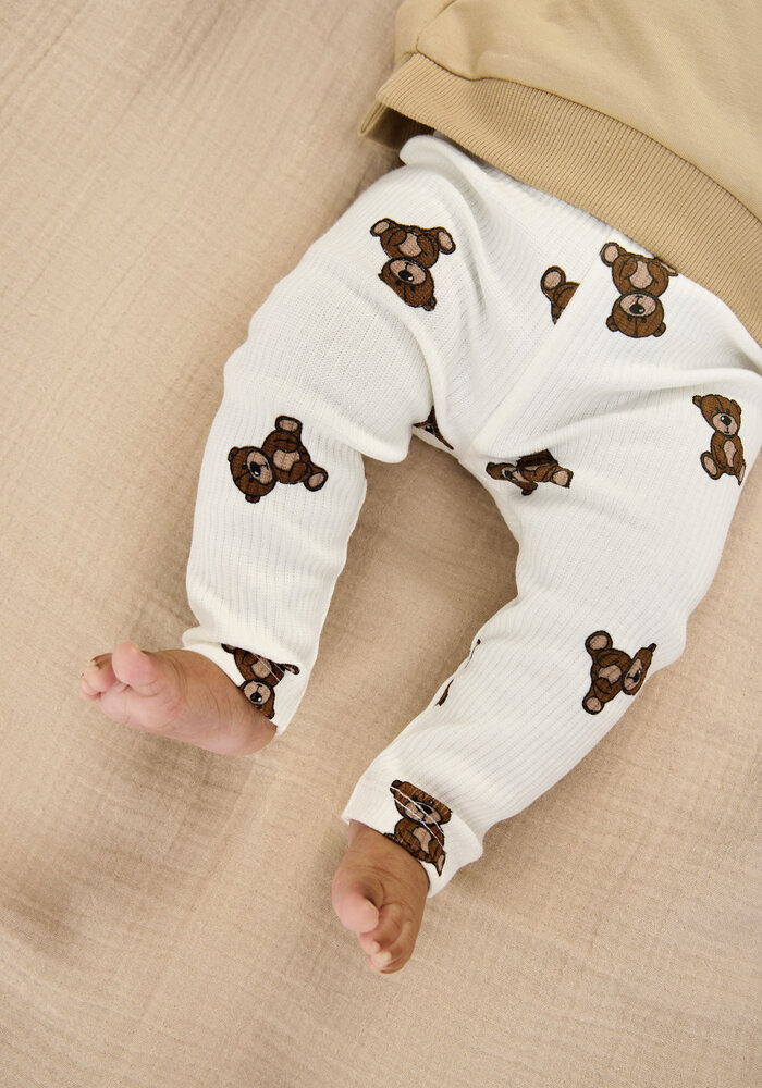 The New TNSBPaulo Rib Leggings Cloud Dancer AOP