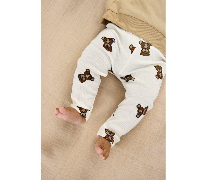 The New TNSBPaulo Rib Leggings Cloud Dancer AOP