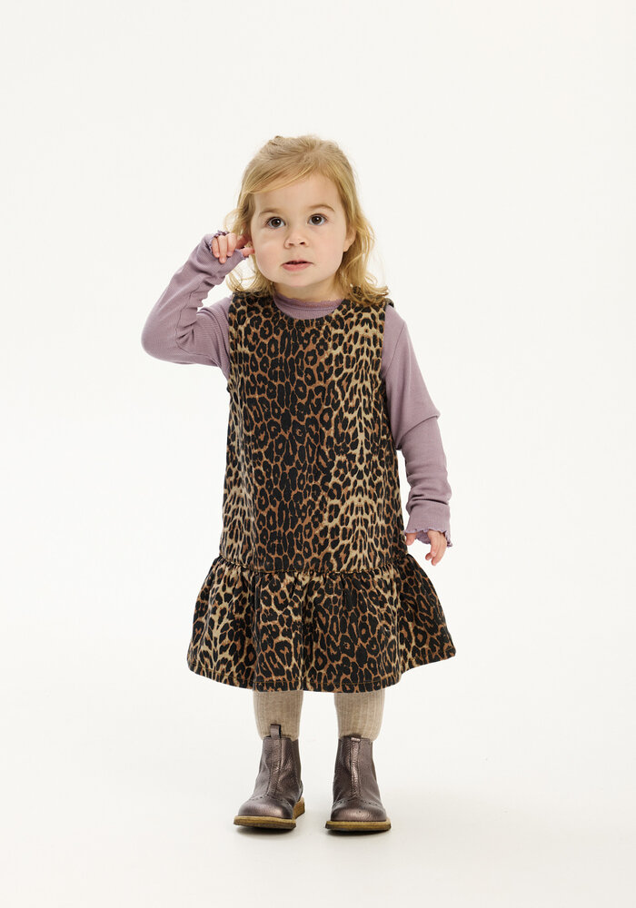 The New TNSTPaloma S_L Denim Dress Feather Gray AOP