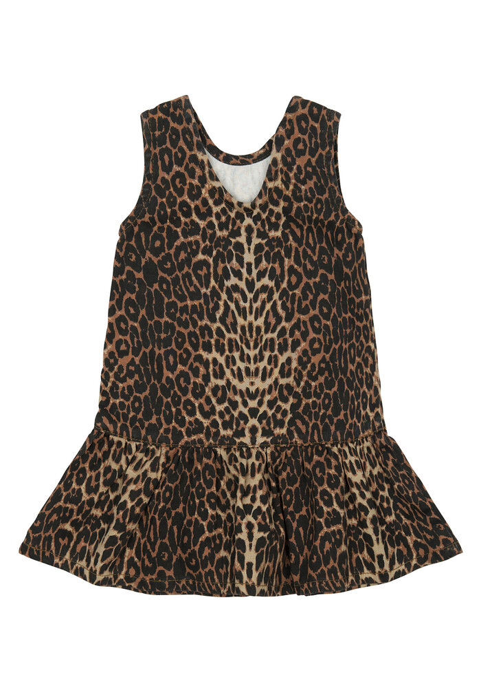 The New TNSTPaloma S_L Denim Dress Feather Gray AOP