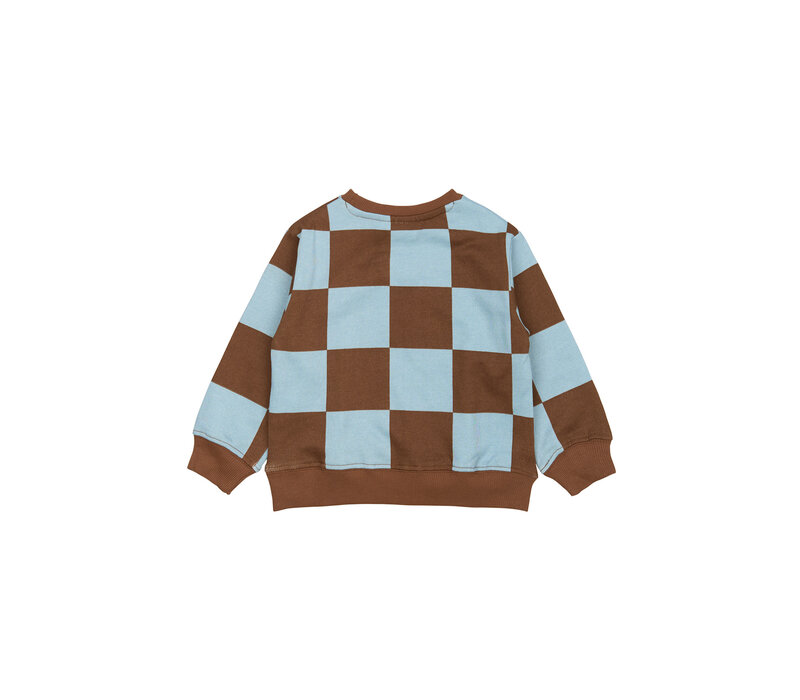 The New TNSTPaulie OS Sweatshirt Toffee Check