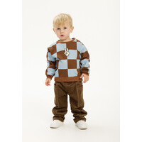 The New TNSTPaulie OS Sweatshirt Toffee Check