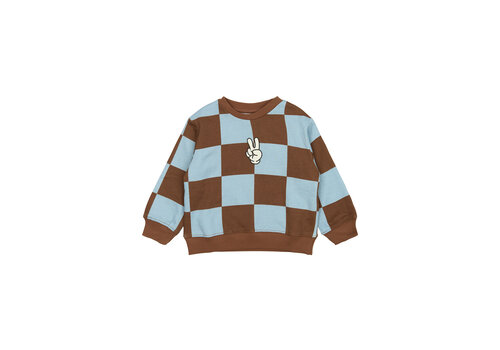 The New The New TNSTPaulie OS Sweatshirt Toffee Check The New The New TNSTPaulie OS Sweatshirt Toffee Check
