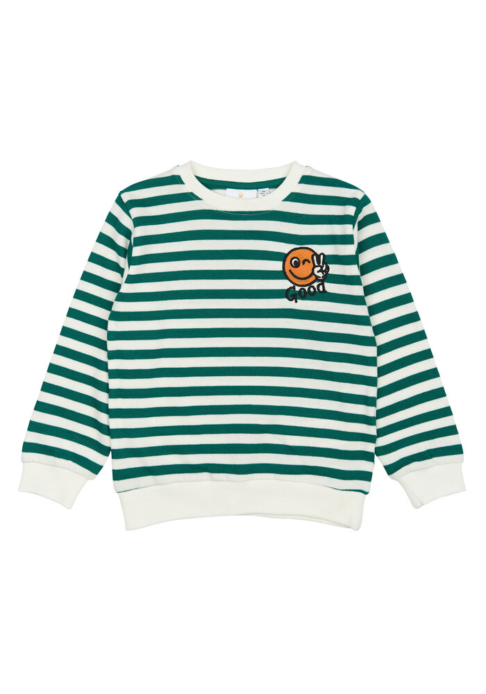 The New TNSTPer Sweatshirt Alpine Green Striped