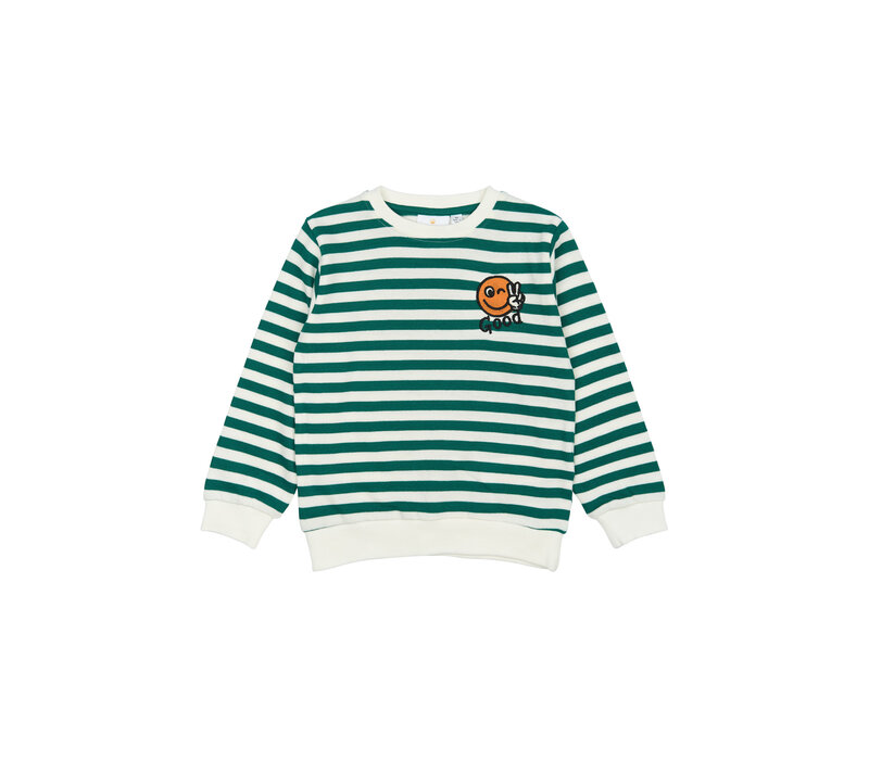 The New TNSTPer Sweatshirt Alpine Green Striped