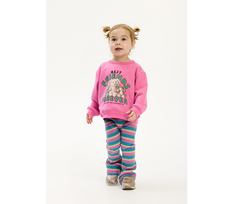 The New TNSTPolly Flared Rib Pants Multi Striped