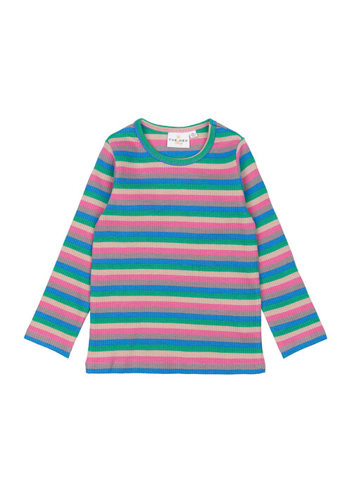 The New The New TNSTPolly L_S Rib Tee Multi Striped