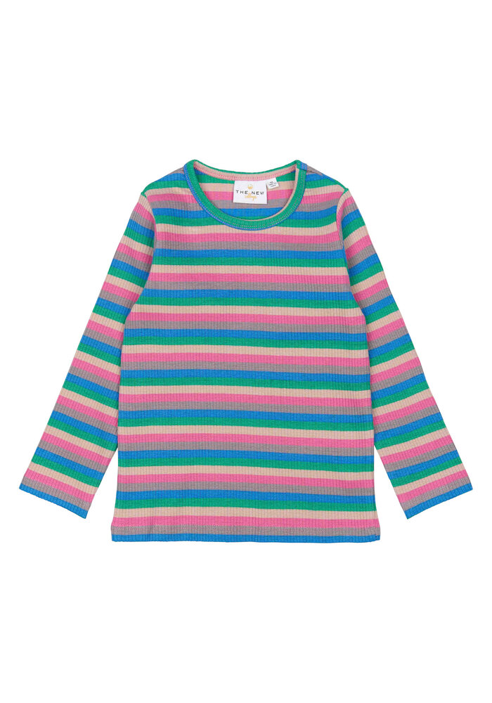 The New TNSTPolly L_S Rib Tee Multi Striped