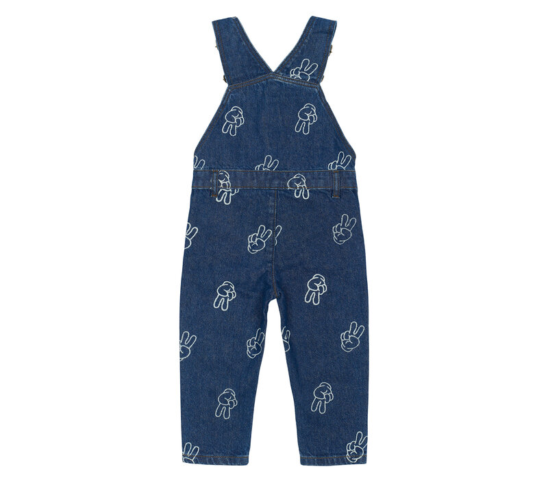 The New TNSTProsper Dungarees Medium Blue Denim AOP