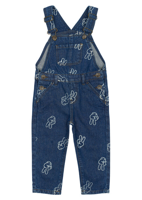 The New The New TNSTProsper Dungarees Medium Blue Denim AOP
