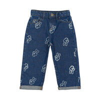The New TNSTProsper Wide Jeans Medium Blue Denim AOP