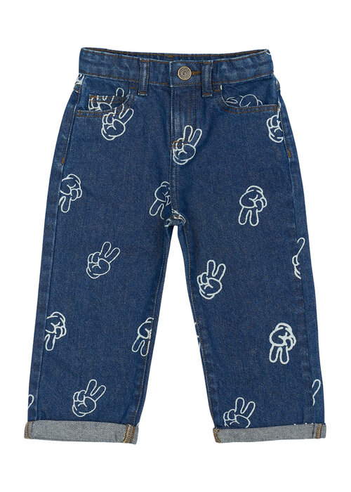 The New The New TNSTProsper Wide Jeans Medium Blue Denim AOP