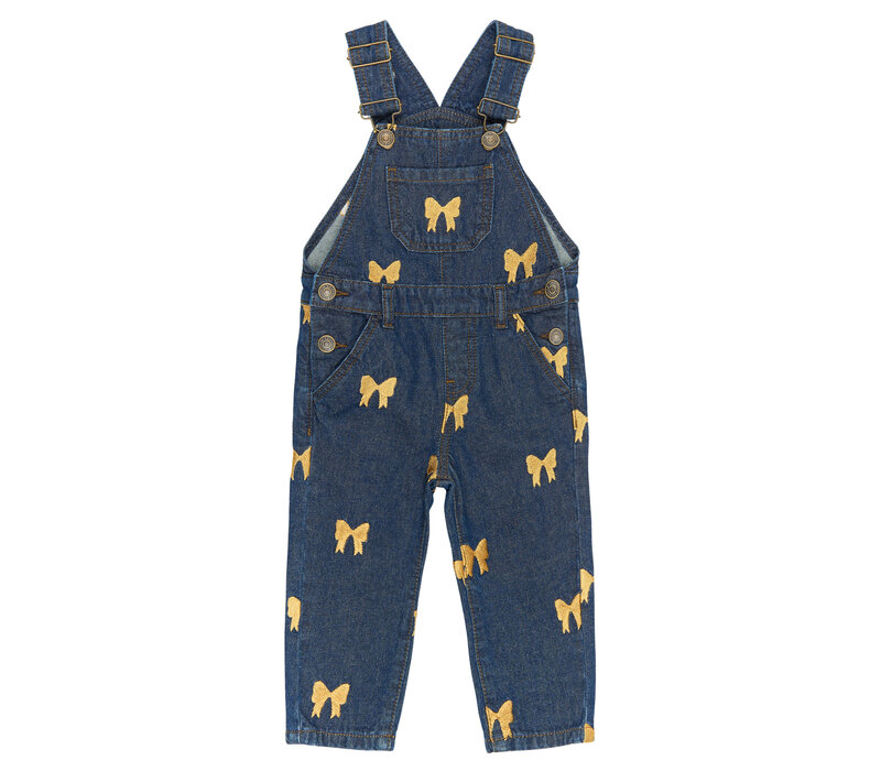 The New TNSTRaya Denim Dungarees Medium Blue Denim AOP