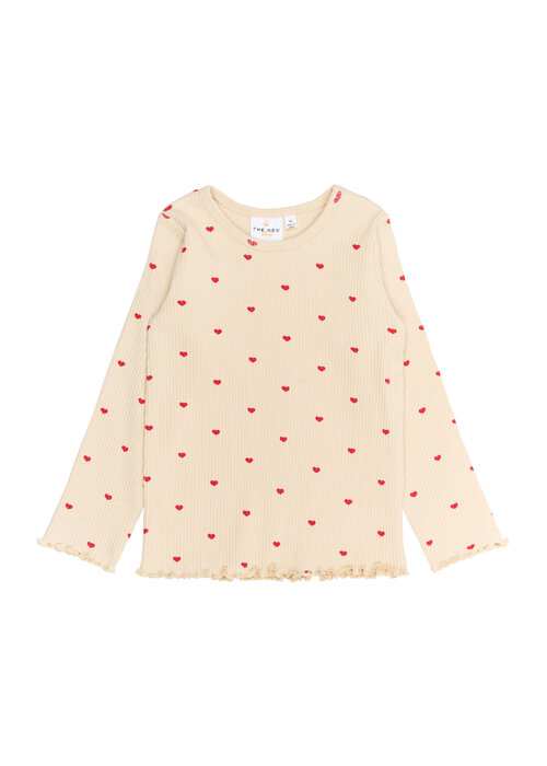 The New The New TNSTRhea L_S Rib Tee Whitecap Gray AOP