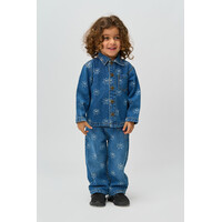 The New TNSTRipley Wide Jeans Medium Blue Denim AOP