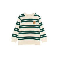 The New TNSTRobbie Knit Sweatshirt Deep Teal Striped