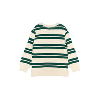 The New TNSTRobbie Knit Sweatshirt Deep Teal Striped