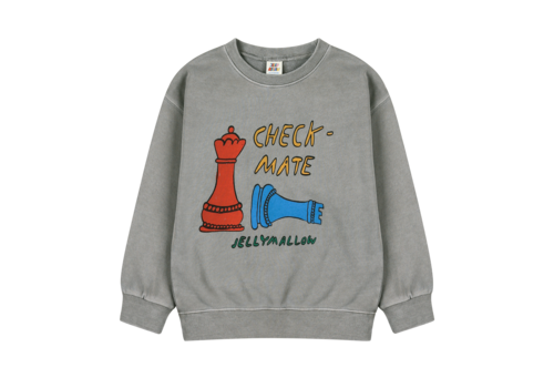 Jelly Mallow Jelly Mallow Check Mate Pignment Sweatshirt GRAY
