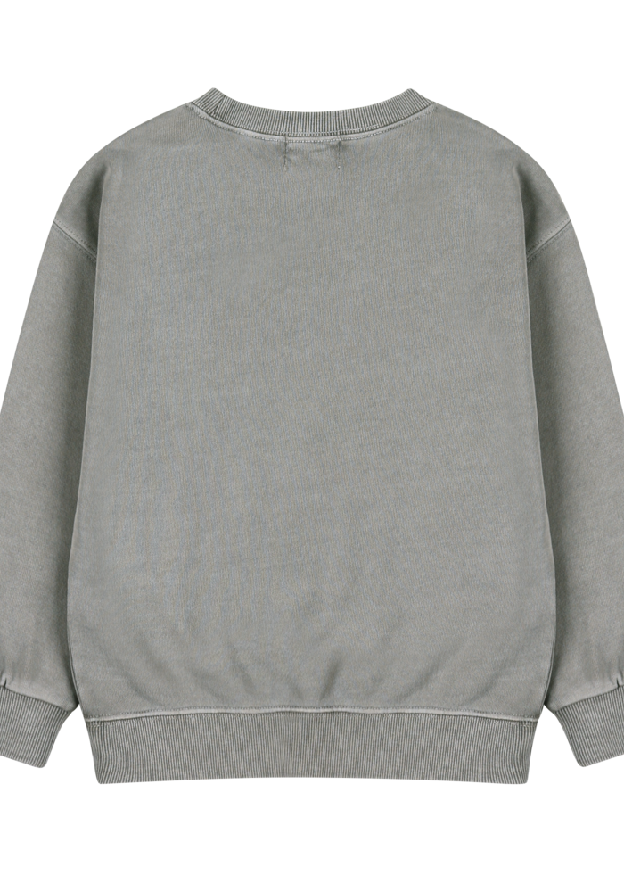 Jelly Mallow Check Mate Pignment Sweatshirt GRAY