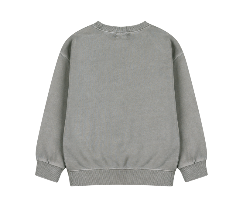 Jelly Mallow Check Mate Pignment Sweatshirt GRAY