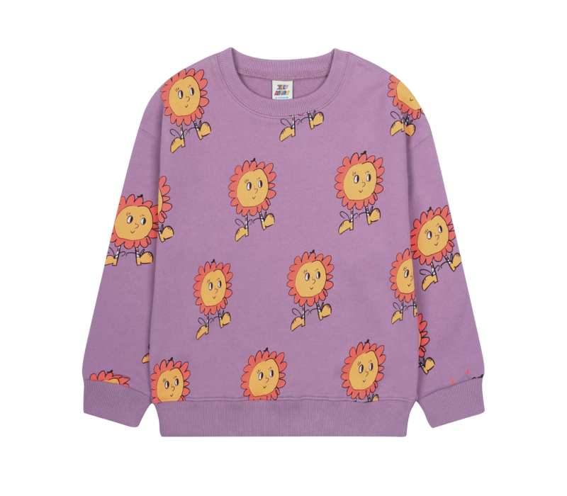 Jelly Mallow Sunflower Sweatshirt PURPLE