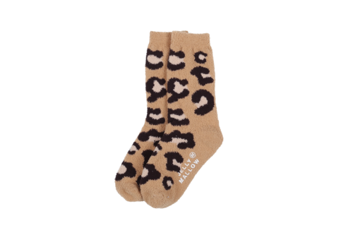 Jelly Mallow Jelly Mallow  Leopard Tarry Socks Set MULTY