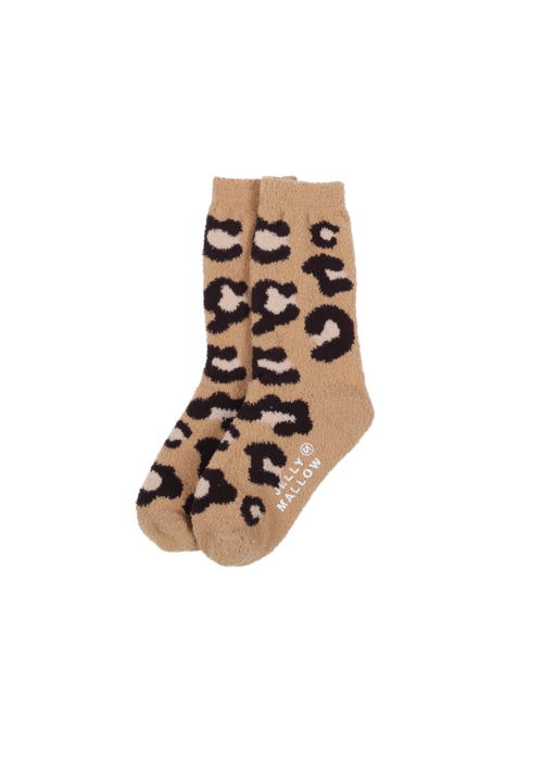 Jelly Mallow Jelly Mallow  Leopard Tarry Socks Set MULTY