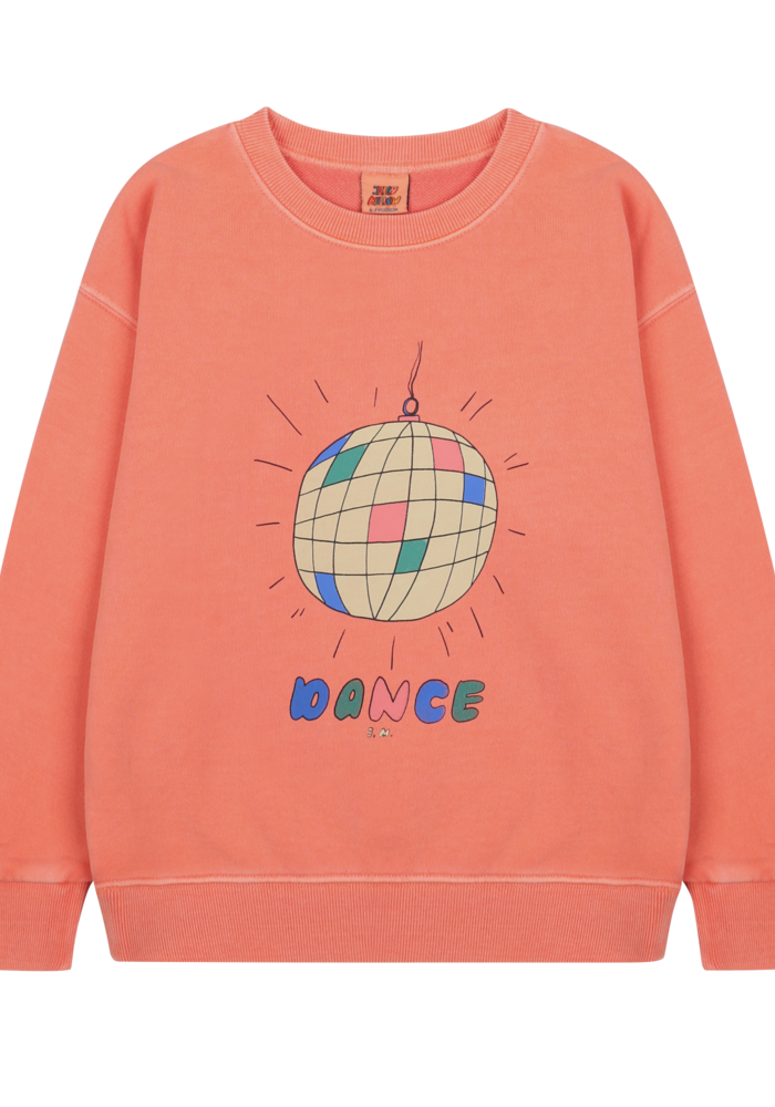 Jelly Mallow Disco Ball Pigment Sweatshirt PEACH PINK