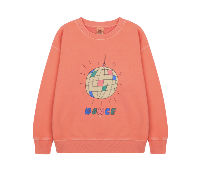 Jelly Mallow Disco Ball Pigment Sweatshirt PEACH PINK