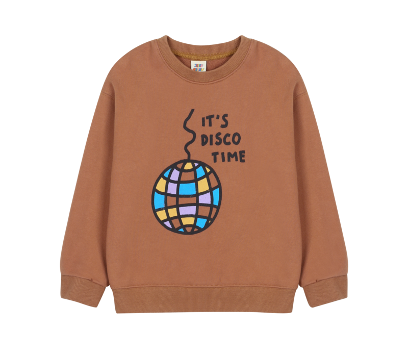 Jelly Mallow Disco Ball Sweatshirt BROWN