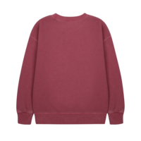 Jelly Mallow Flying Bird Pigment Sweatshirt BURGUNDY