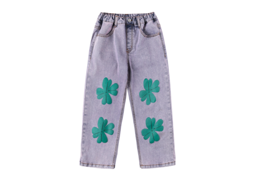 Jelly Mallow Jelly Mallow Lucky Clover Denim Pants BLUE