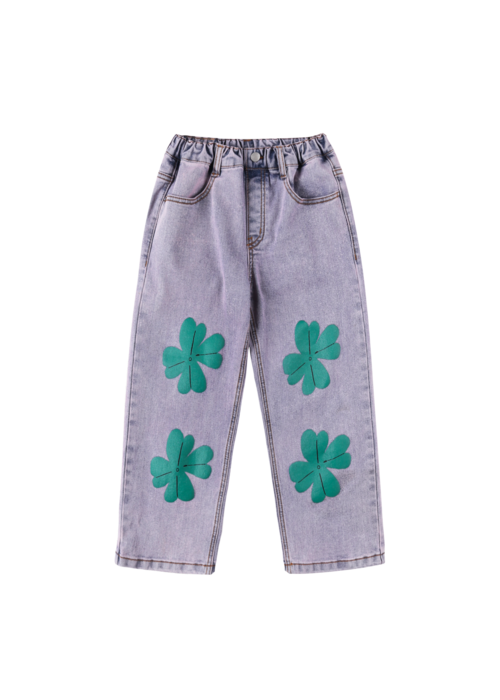 Jelly Mallow Jelly Mallow Lucky Clover Denim Pants BLUE
