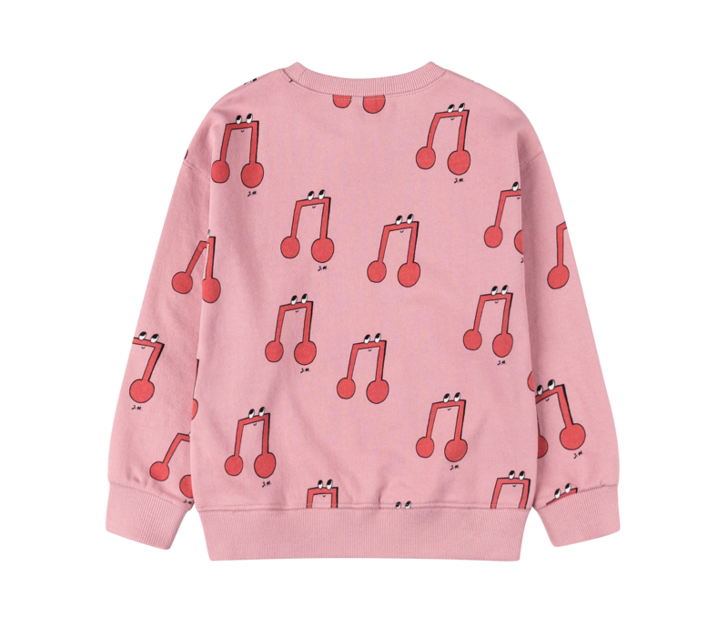 Jelly Mallow Melody Pattern Sweatshirt PINK