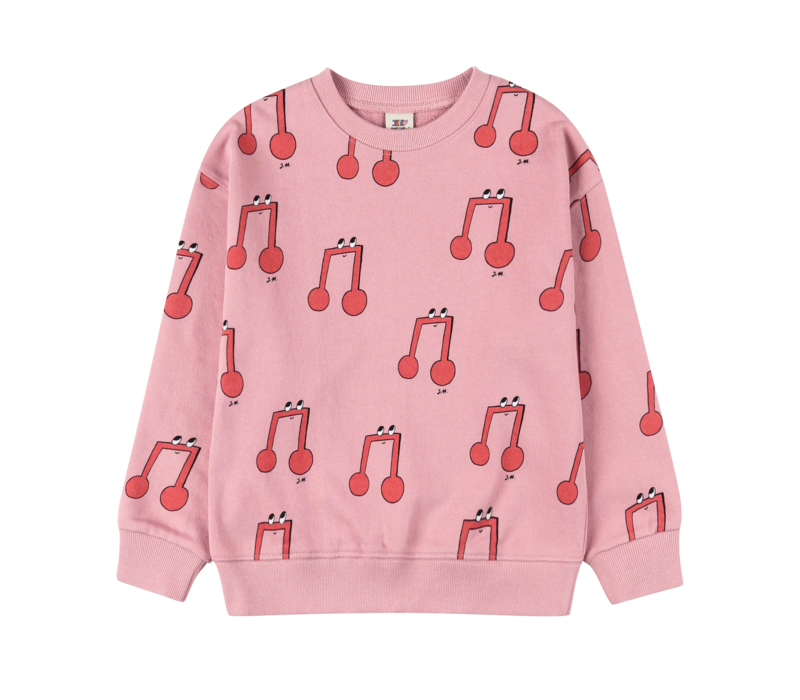 Jelly Mallow Melody Pattern Sweatshirt PINK