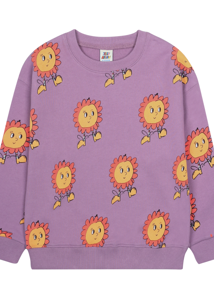 Jelly Mallow Sunflower Sweatshirt PURPLE