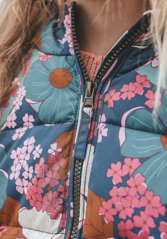 Your Wishes Florid Flare | Puffer Coat Insignia Blue