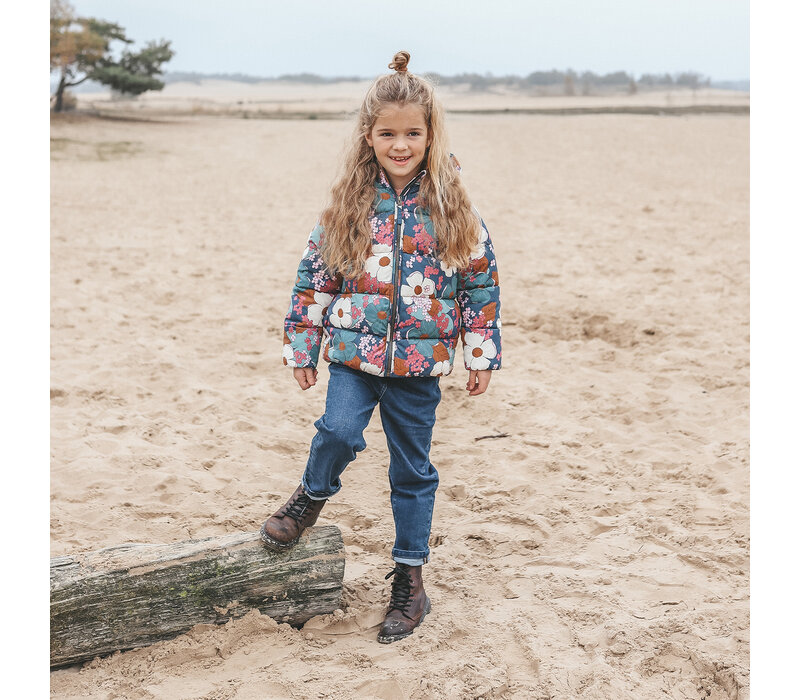 Your Wishes Florid Flare | Puffer Coat Insignia Blue