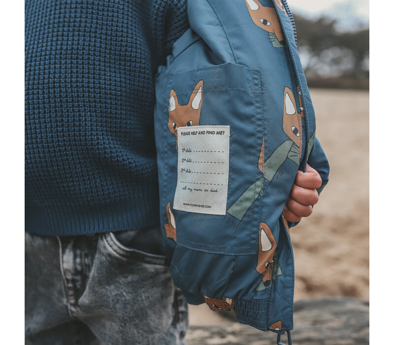 Your Wishes Fox | Puffer Coat Blue Wing Tale