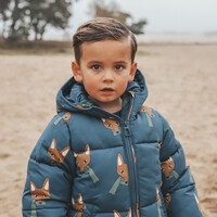 Your Wishes Fox | Puffer Coat Blue Wing Tale