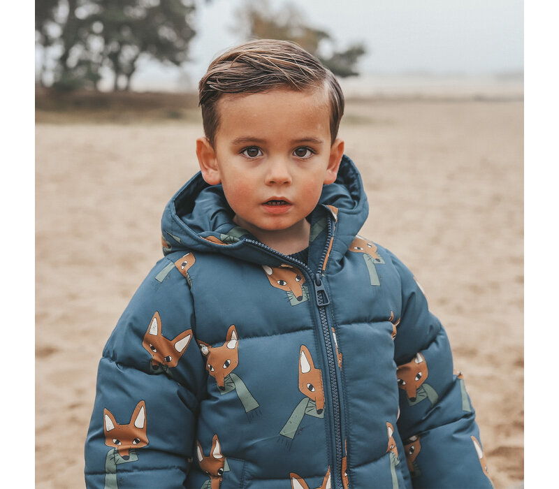 Your Wishes Fox | Puffer Coat Blue Wing Tale