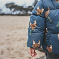 Your Wishes Fox | Puffer Coat Blue Wing Tale