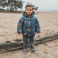 Your Wishes Fox | Puffer Coat Blue Wing Tale