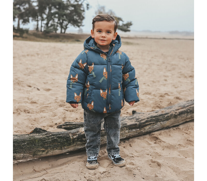 Your Wishes Fox | Puffer Coat Blue Wing Tale