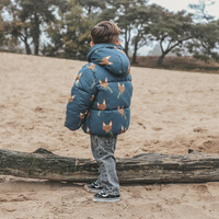 Your Wishes Fox | Puffer Coat Blue Wing Tale