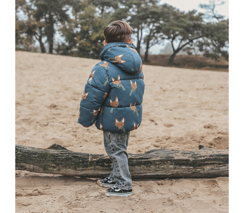 Your Wishes Fox | Puffer Coat Blue Wing Tale